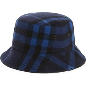 Burberry Check Wool & Cashmere Bucket Hat